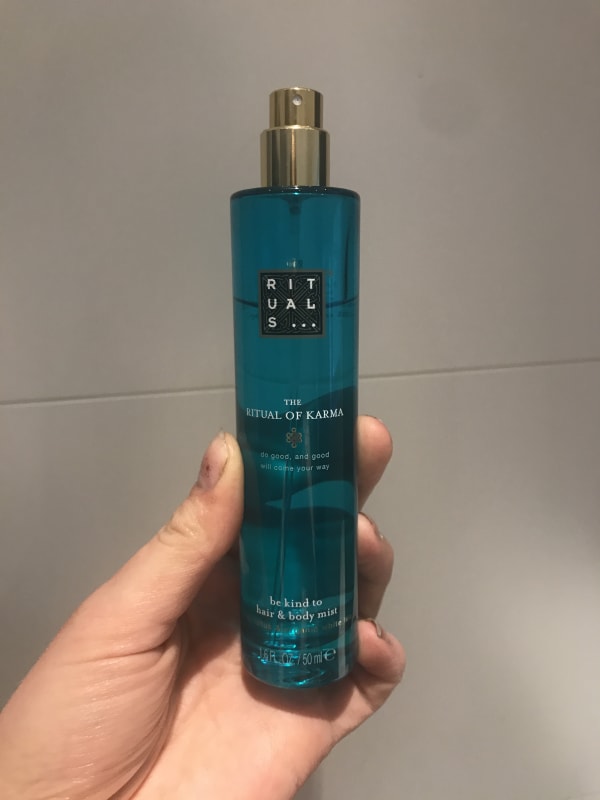 Structureel Koning Lear cent The Ritual of Karma Hair &amp; Body Mist 50ml | Rituals - We Are Eves:  eerlijke cosmetica reviews.