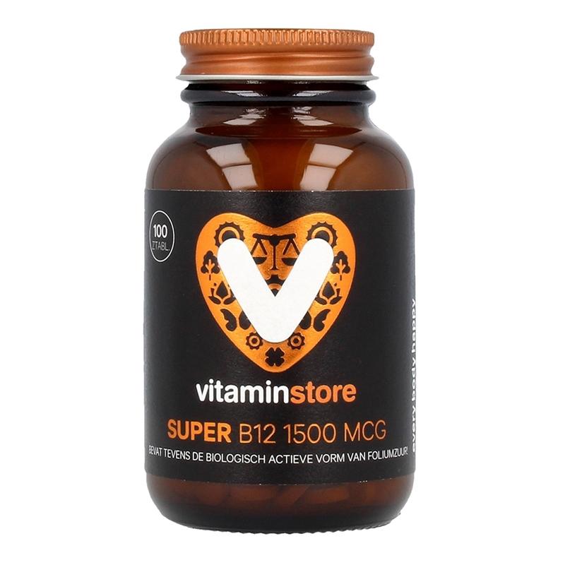 Super vitamine B12 1500 mcg zuigtabletten met folaat | Vitaminstore - We Eves: cosmetic reviews.
