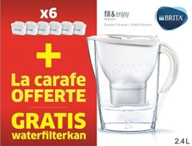 thumbnail: 16 Stuks Waterfilter Patronen Voor Brita Kannen - Vermindert Kalk & Chloor