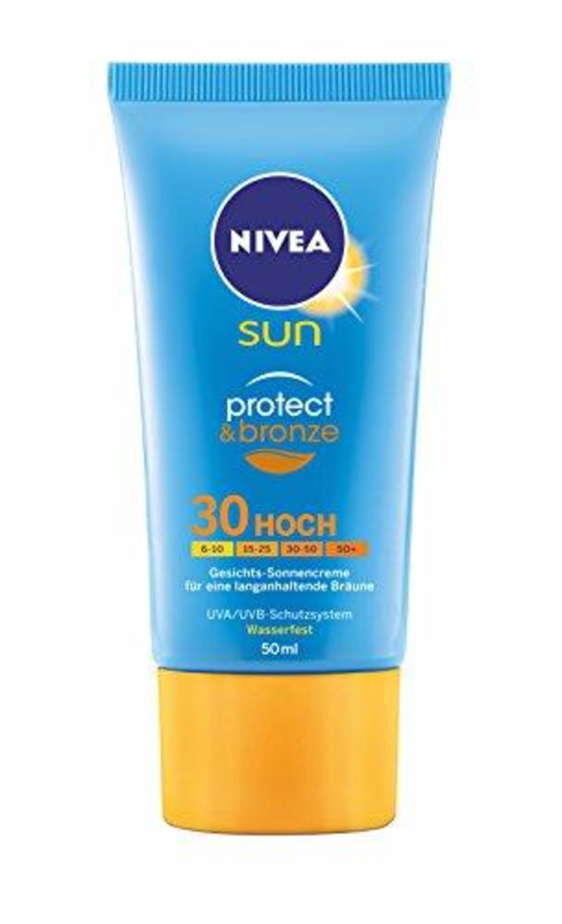 Sun Protect & Bronze Sun Face Cream 30 50ml | Nivea | - We Are Eves: cosmetica