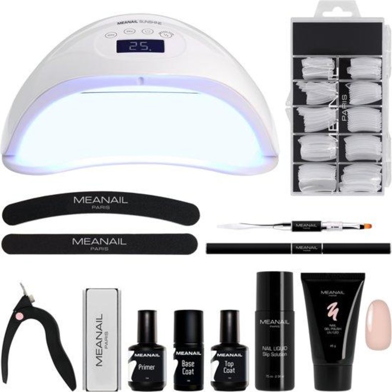 Nagellak - Polygel – MEANAIL®Essential Kit– UV Lamp Led 48W | MEANAIL®PARIS Super easy to put your own nails! I am a fan - We Are Eves: honest reviews.