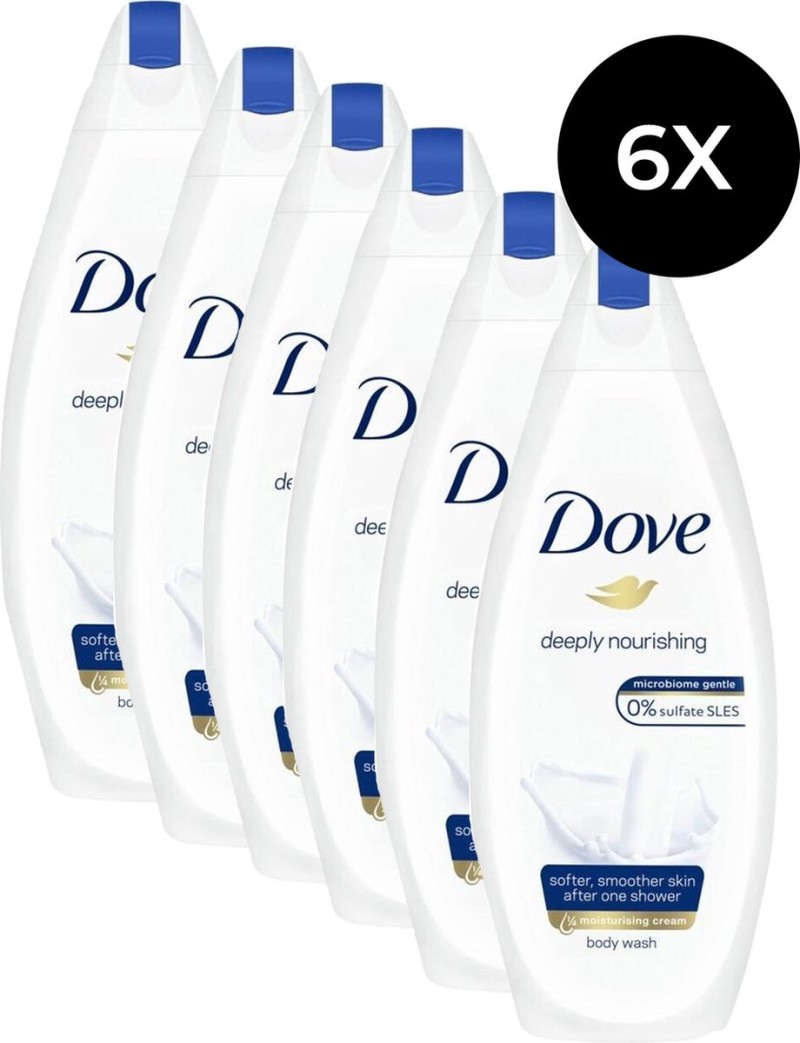 Dove Deeply Nourishing Shower Gel 250 ml (6 stuks) Dove I use it daily We Are Eves honest
