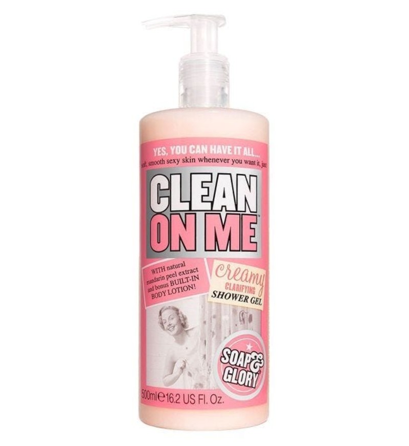 review image https://cdn.weareeves.com/shopify/s/files/1/0012/9669/5349/products/soap_glory_clean_on_me_showergel_500ml_f9da.jpg